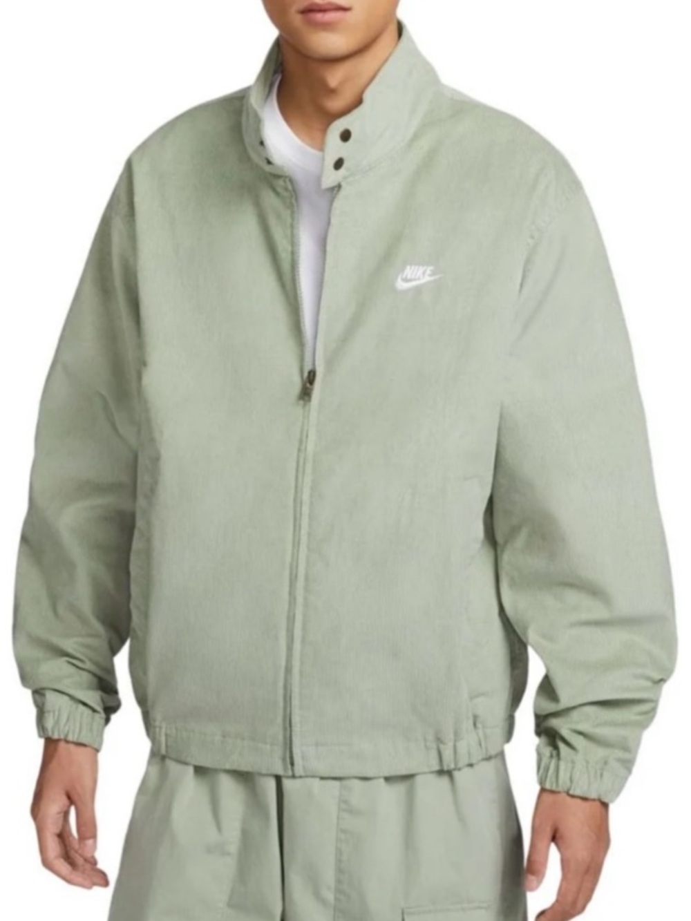 Nike Men's Sportswear Club Corduroy Harrington Jacket Jade Horizon size XXL